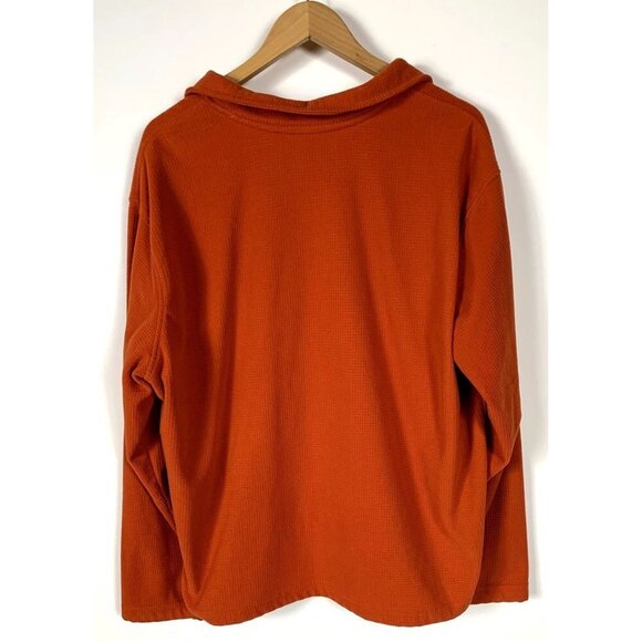 Starter Orange 1/4 Zip Fleece Size XL - Picture 2 of 5
